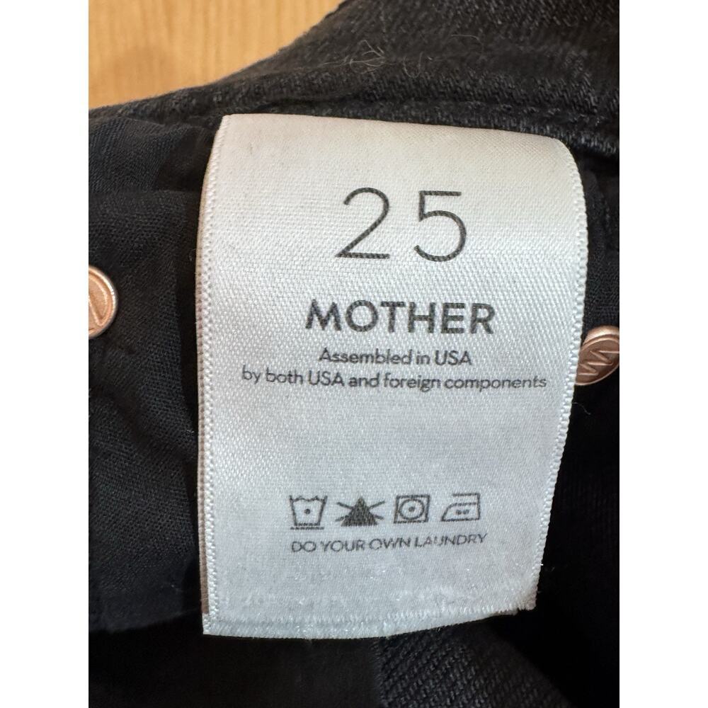 Mother The Weekender Flare Jeans Black Dark Gray Size 25 - Picture 10 of 16